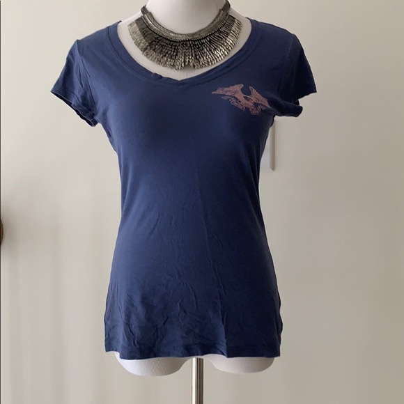 True Religion Women’s tee T-shirt blue and pink - Picture 2 of 5